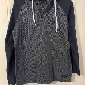 Navy Long Sleeve Men's Scott Ellis Shirt